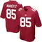 Chris Manhertz Men's Game Red New York Giants Alternate Jersey