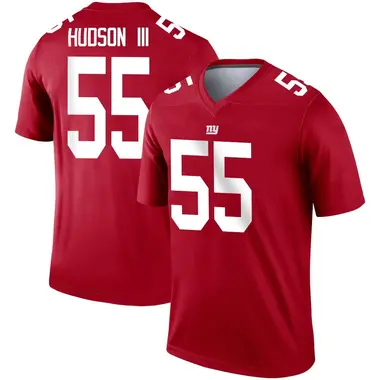 James Hudson III Men's Legend Red New York Giants Inverted Jersey