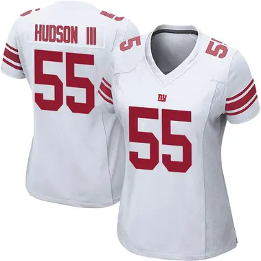 James Hudson III Women's Game White New York Giants Jersey