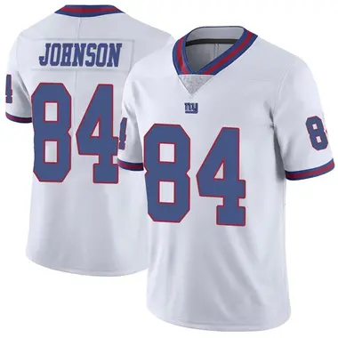 Theo Johnson Men's Limited White New York Giants Color Rush Jersey